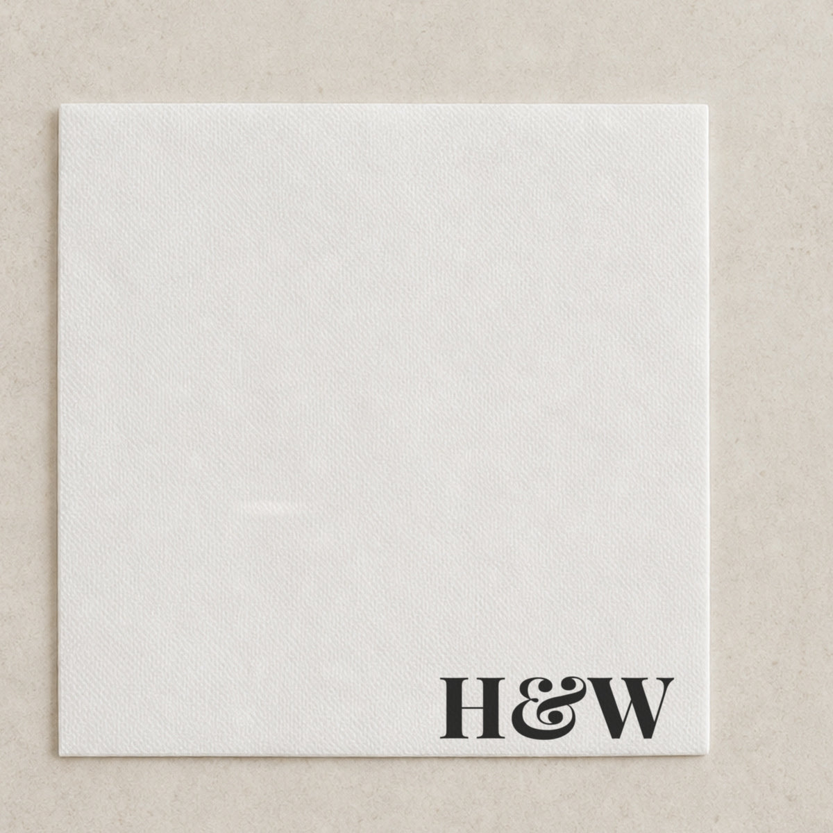 The Bijou cocktail napkin, personalised and printed in Australia