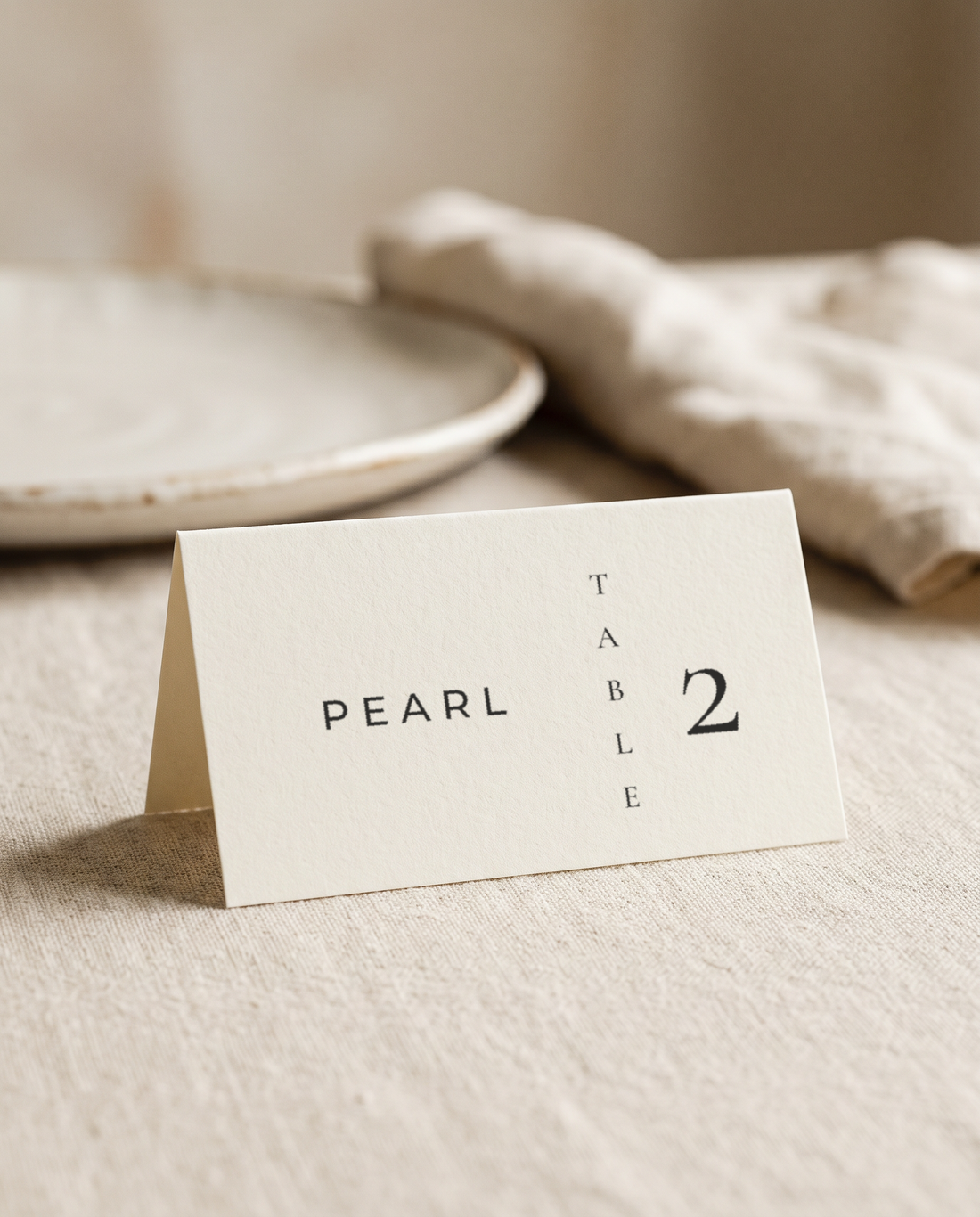 The Portico place card, second view