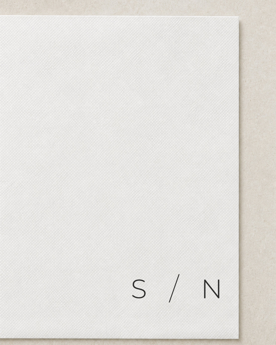 The Slate napkin, second view