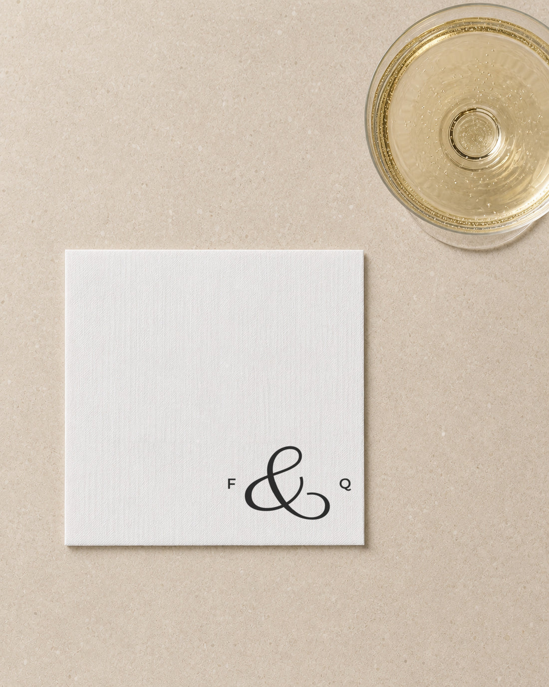 The Chantilly napkin, close detail