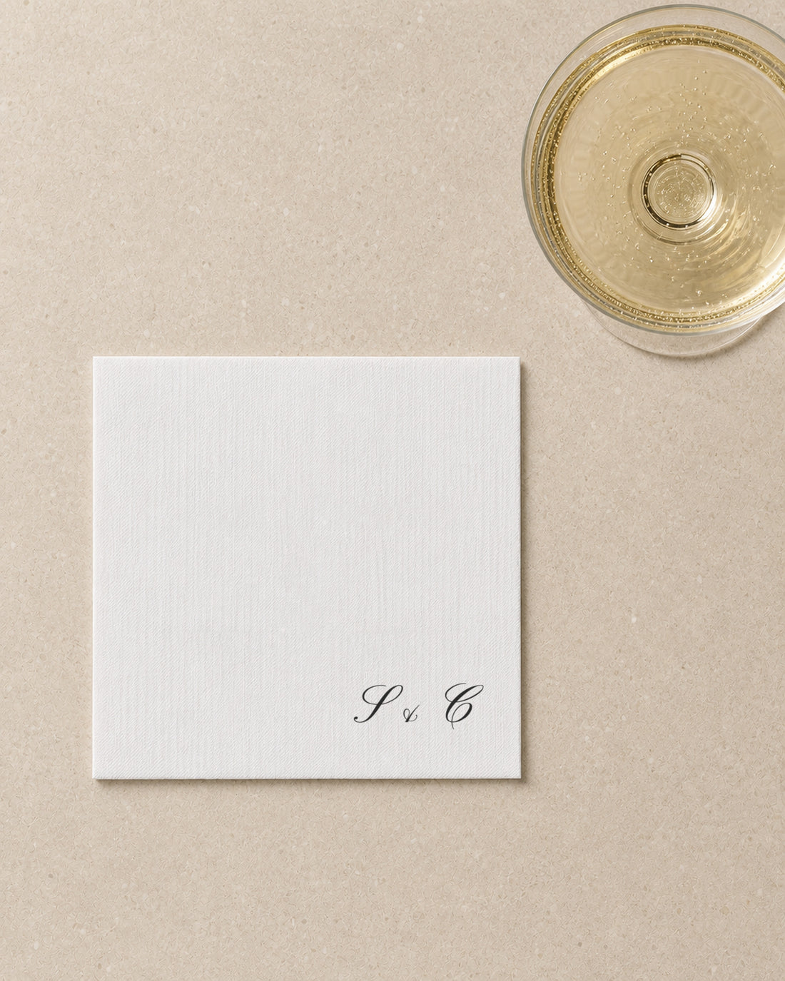 The Cotton napkin, close detail