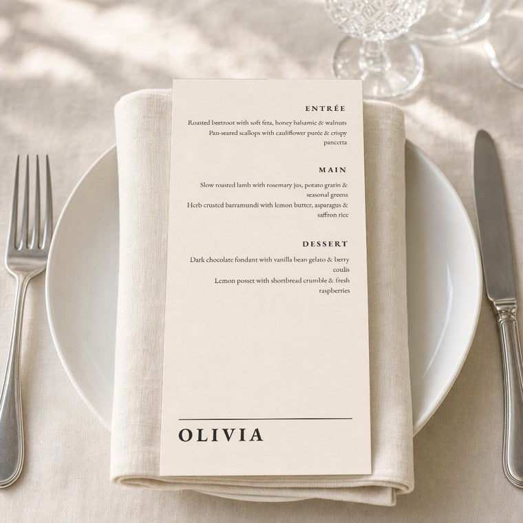 The Compton menu, close detail
