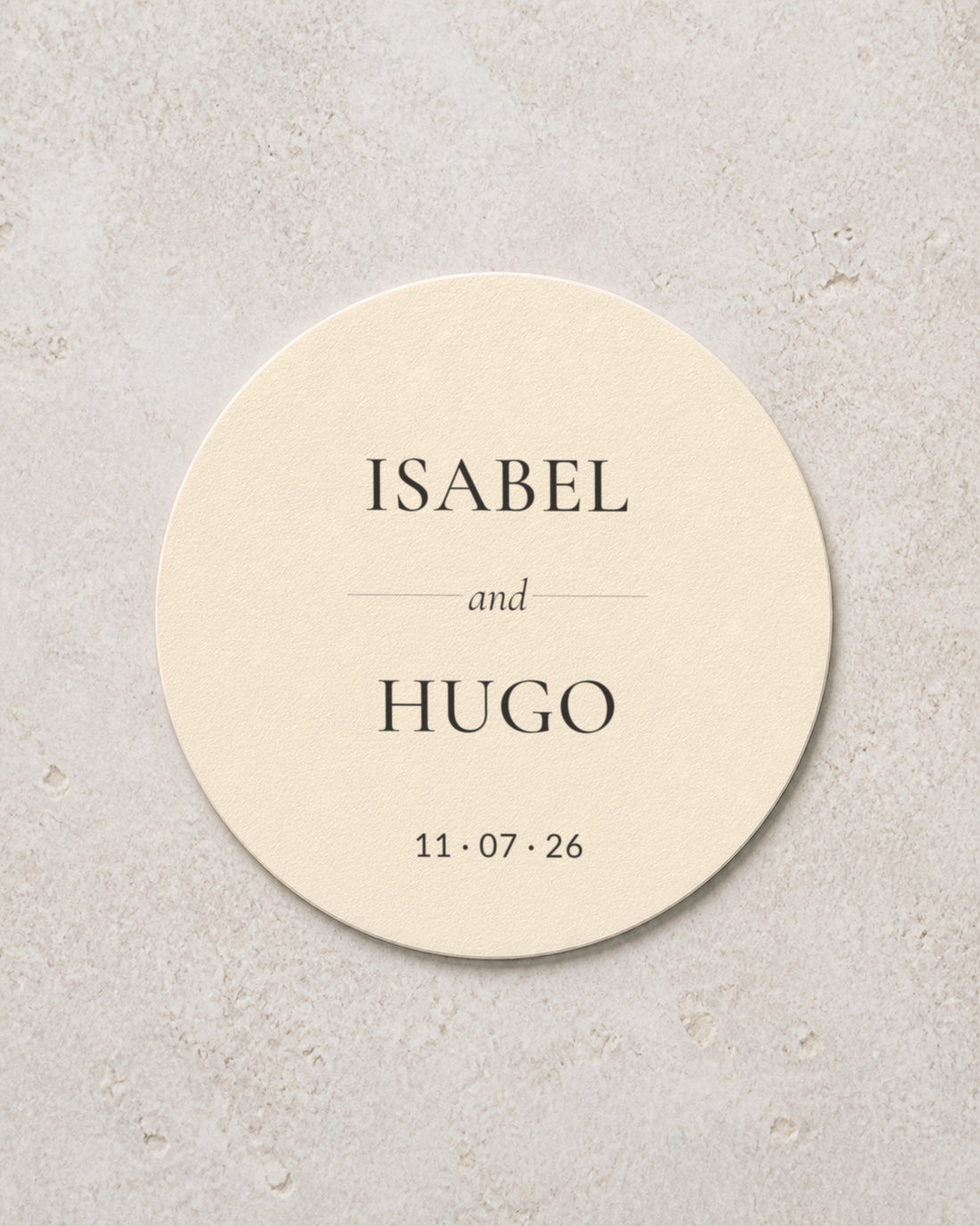 The Constance personalised coaster, printed in Australia