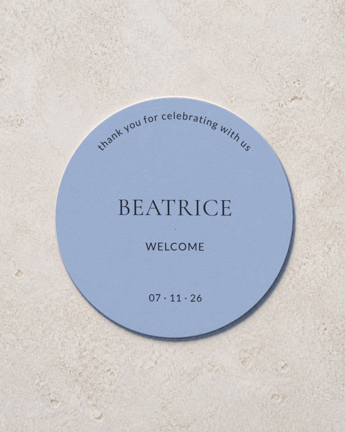 The Nell personalised coaster, printed in Australia