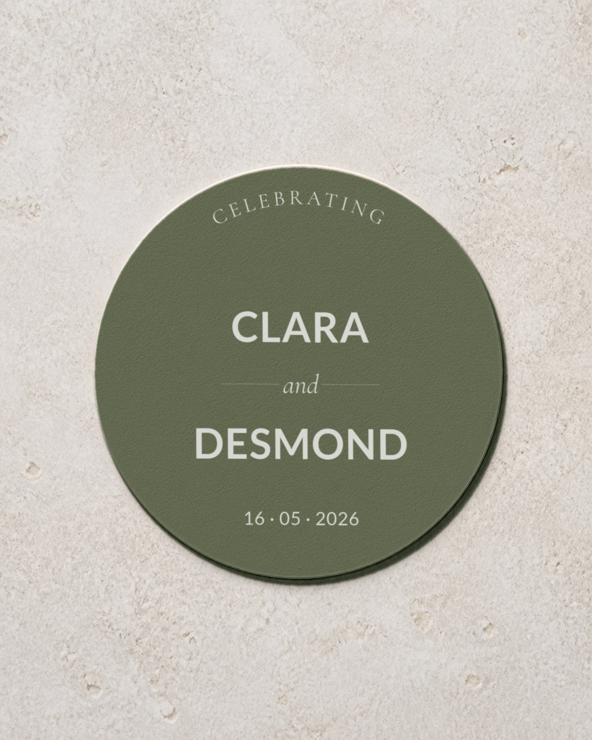 The Fenwick personalised coaster, printed in Australia
