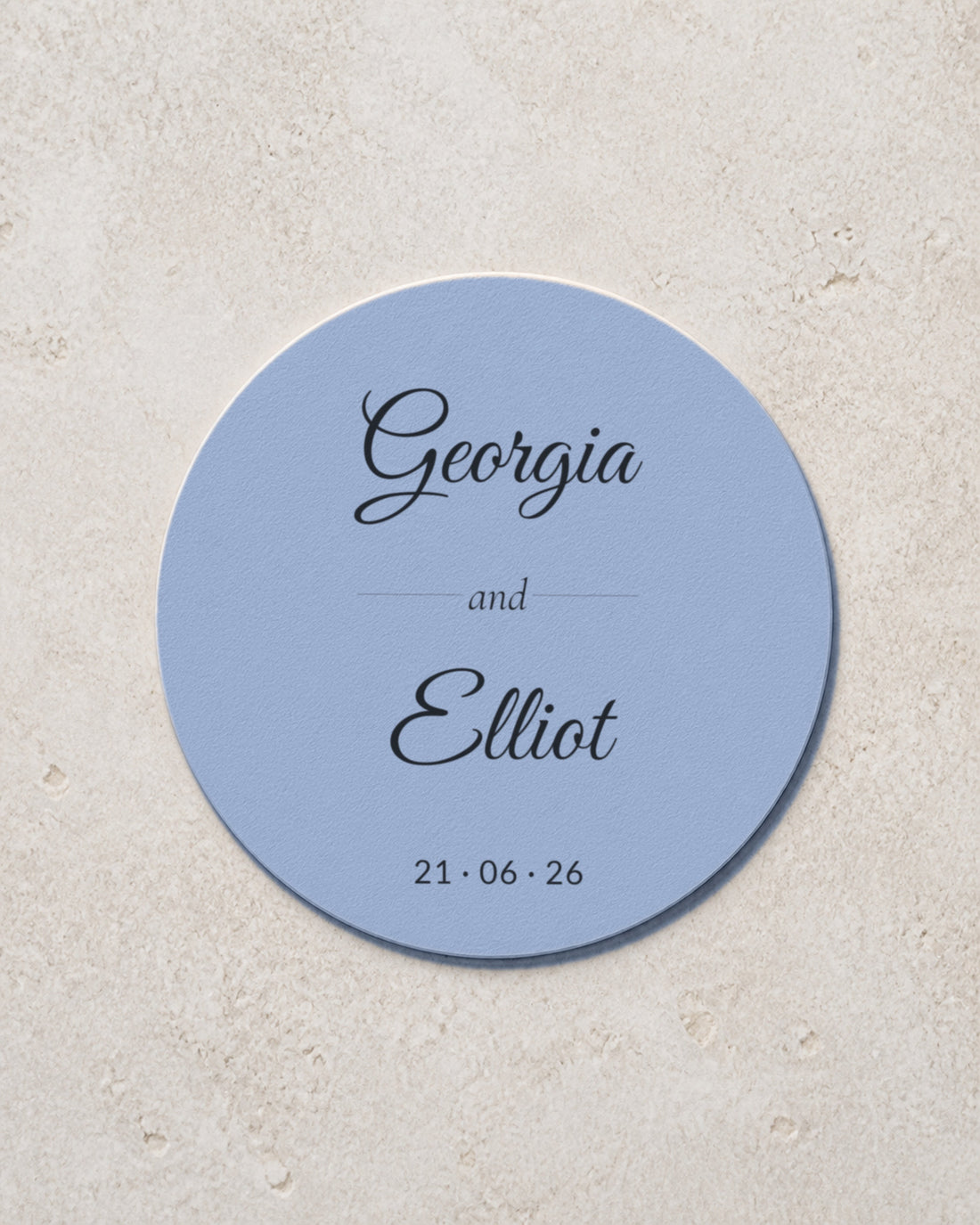 Rosalie coaster in Dusty Blue