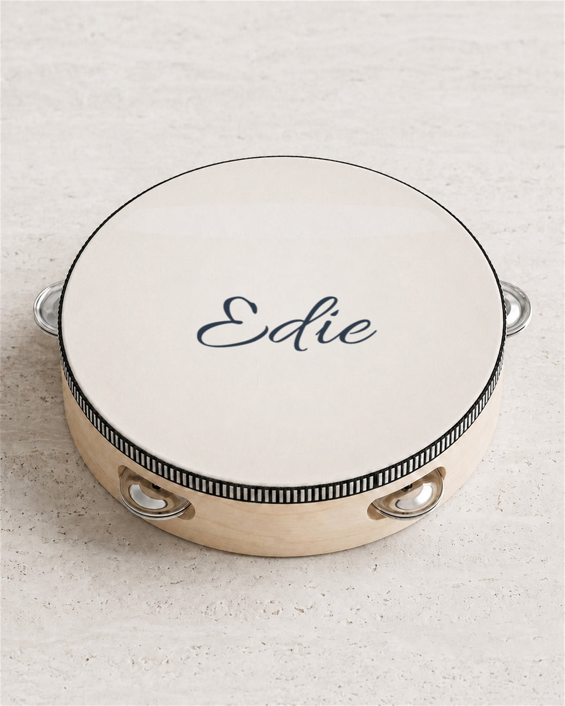 Tambourine 03, angled view