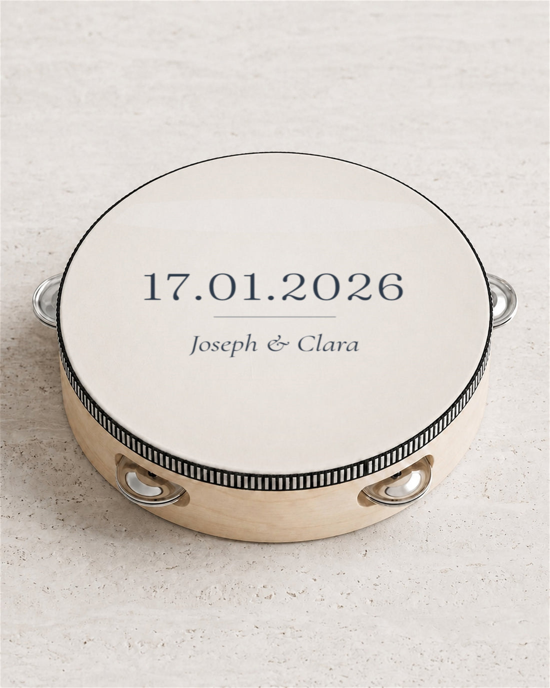 Tambourine 06, angled view
