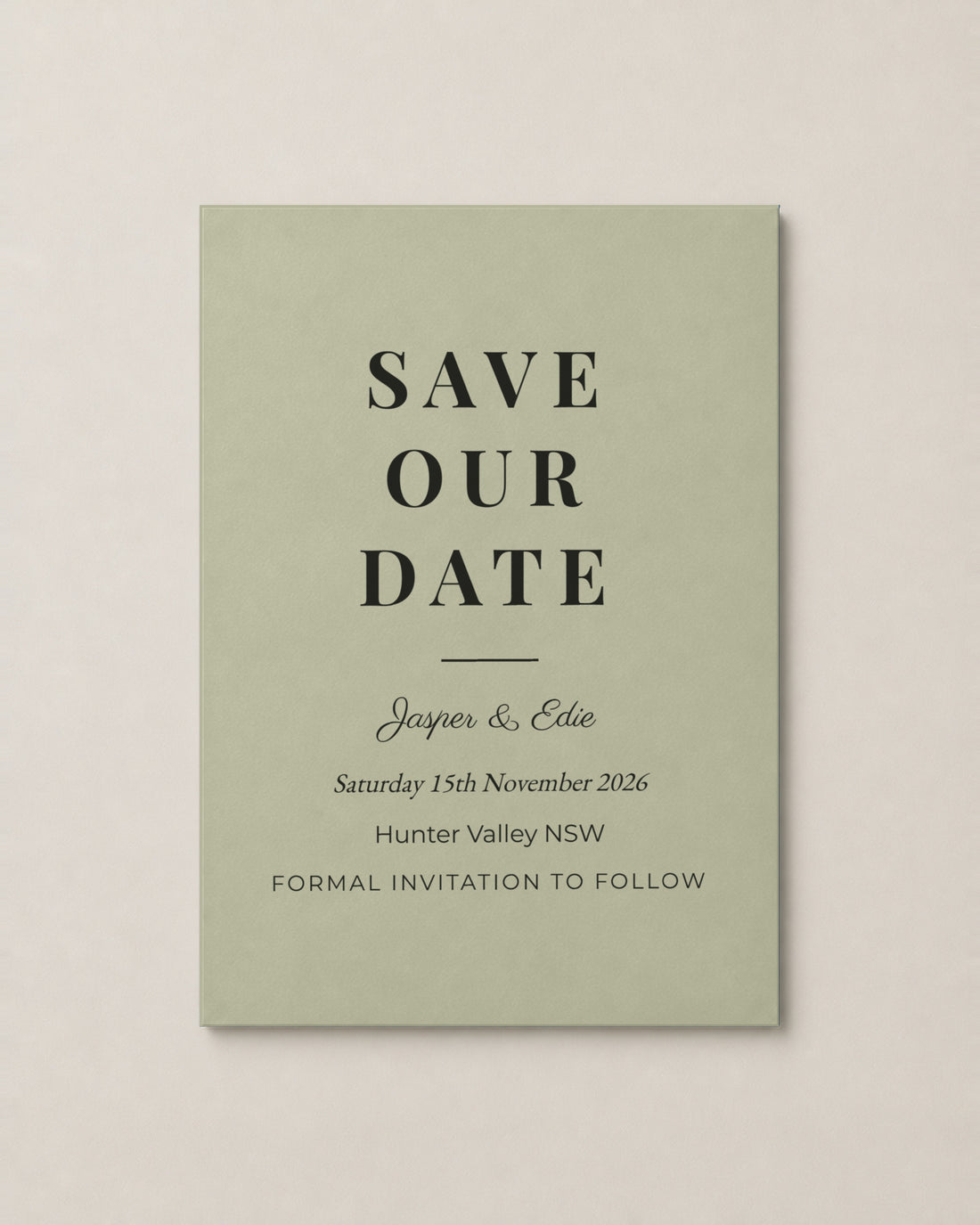 The Headland save the date, second colour