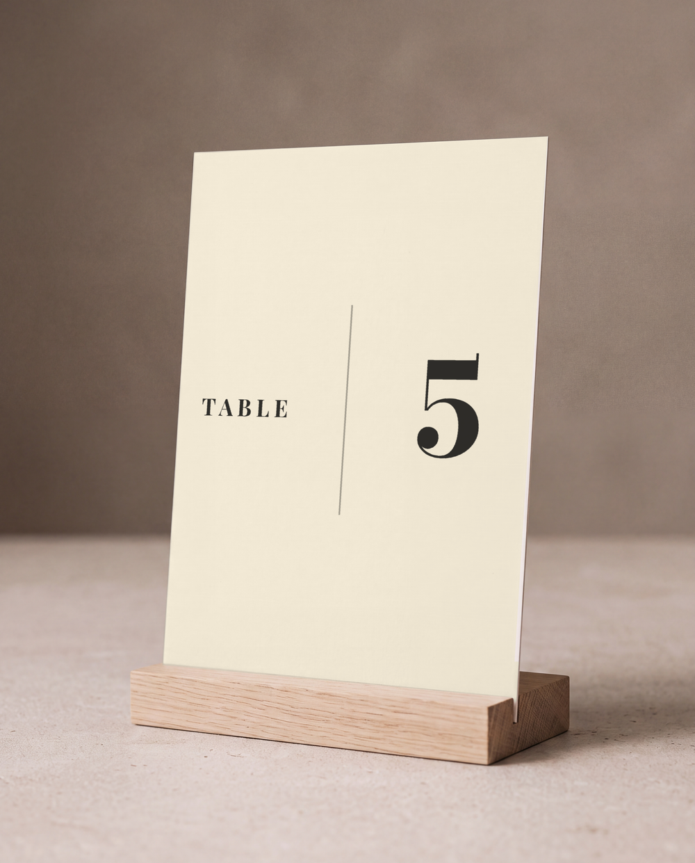 Table numbers