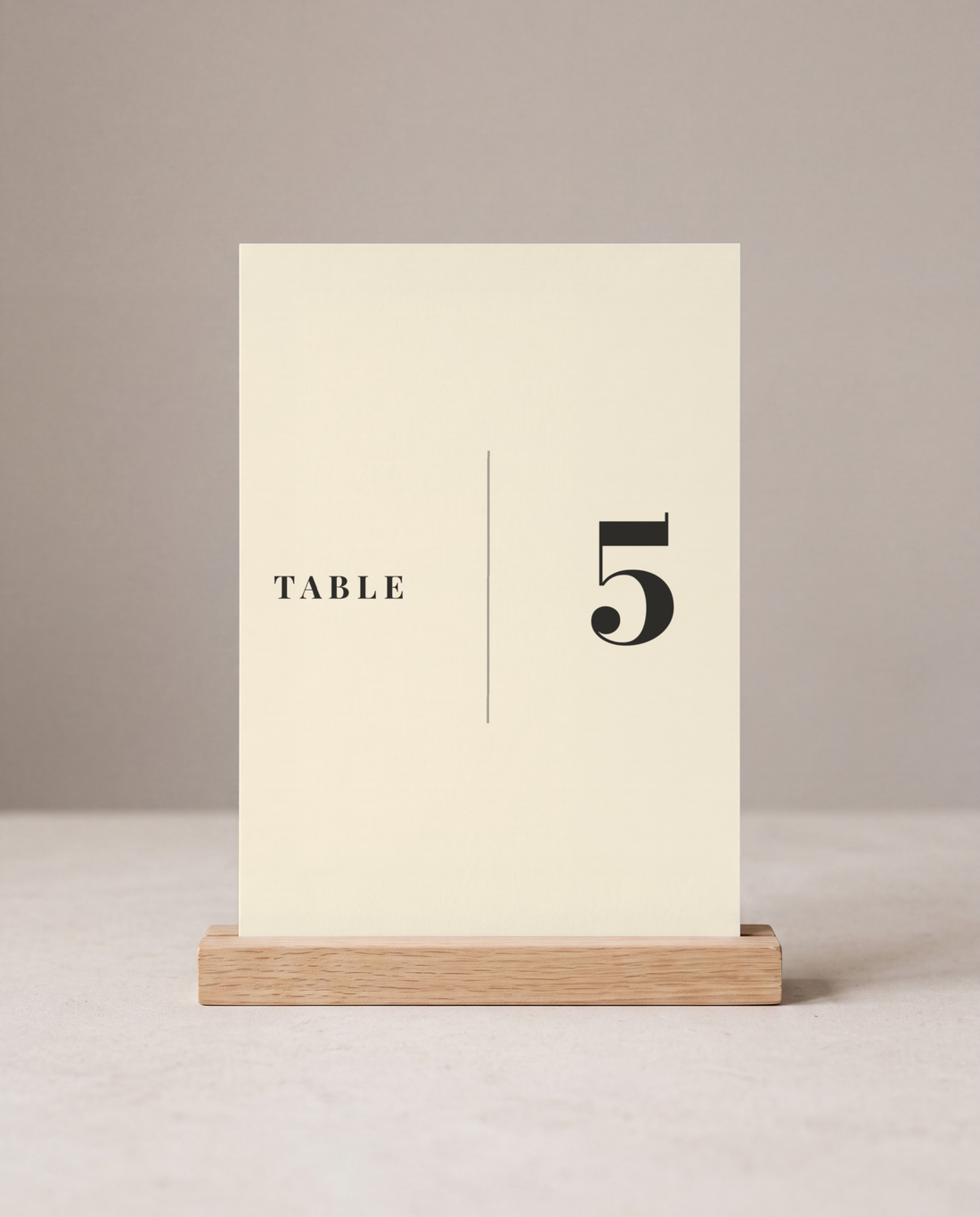 The Cedar table number, second view