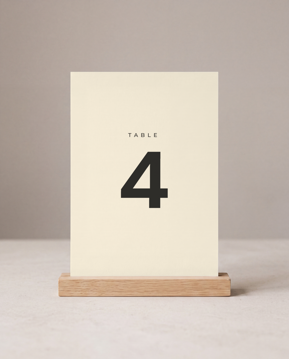 The Aldridge table number, second view