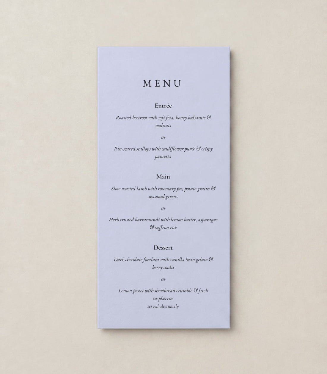Menu 04, pansy 68