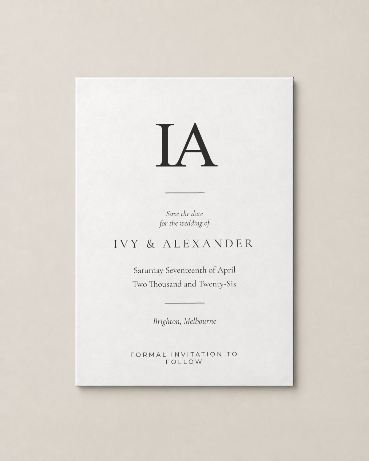 Wedding invitations