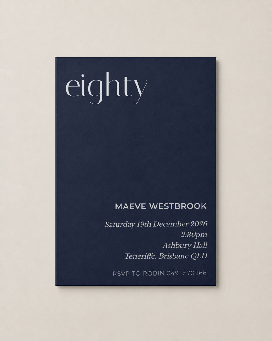 Personalised birthday invitations, made in Australia by Solène