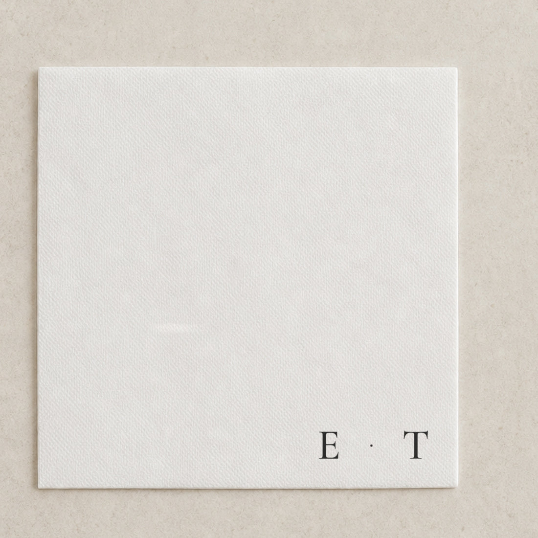 The Cinder cocktail napkin, personalised and printed in Australia