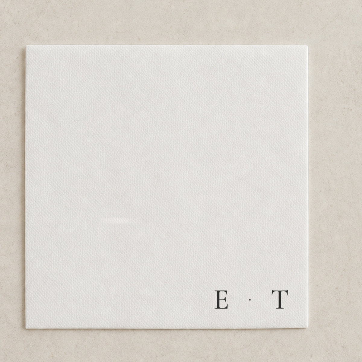 The Cinder cocktail napkin, personalised and printed in Australia