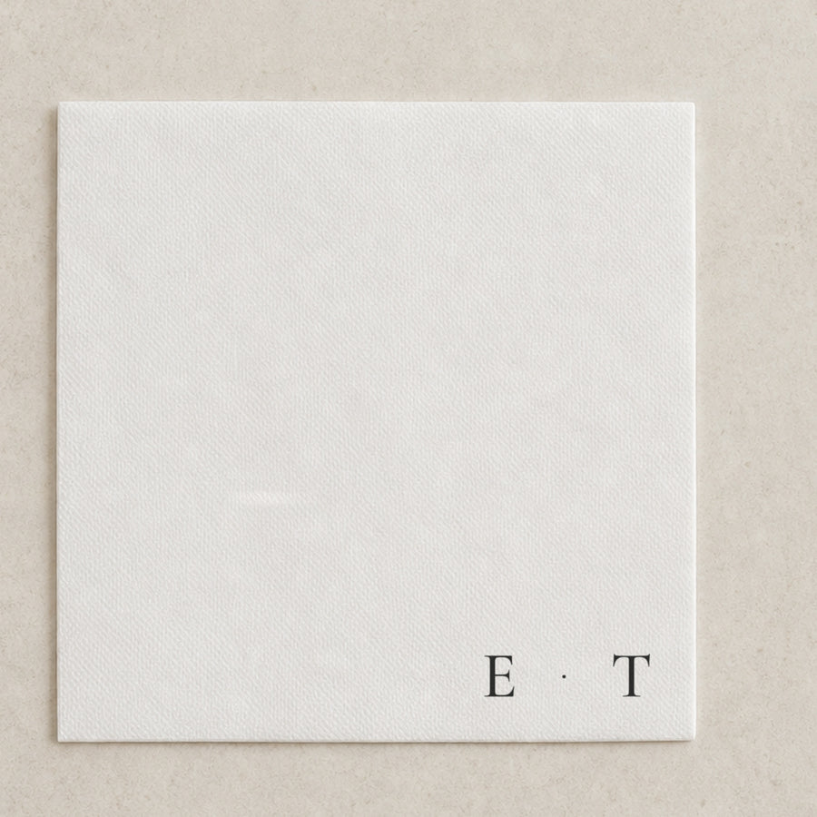The Cinder cocktail napkin, personalised and printed in Australia