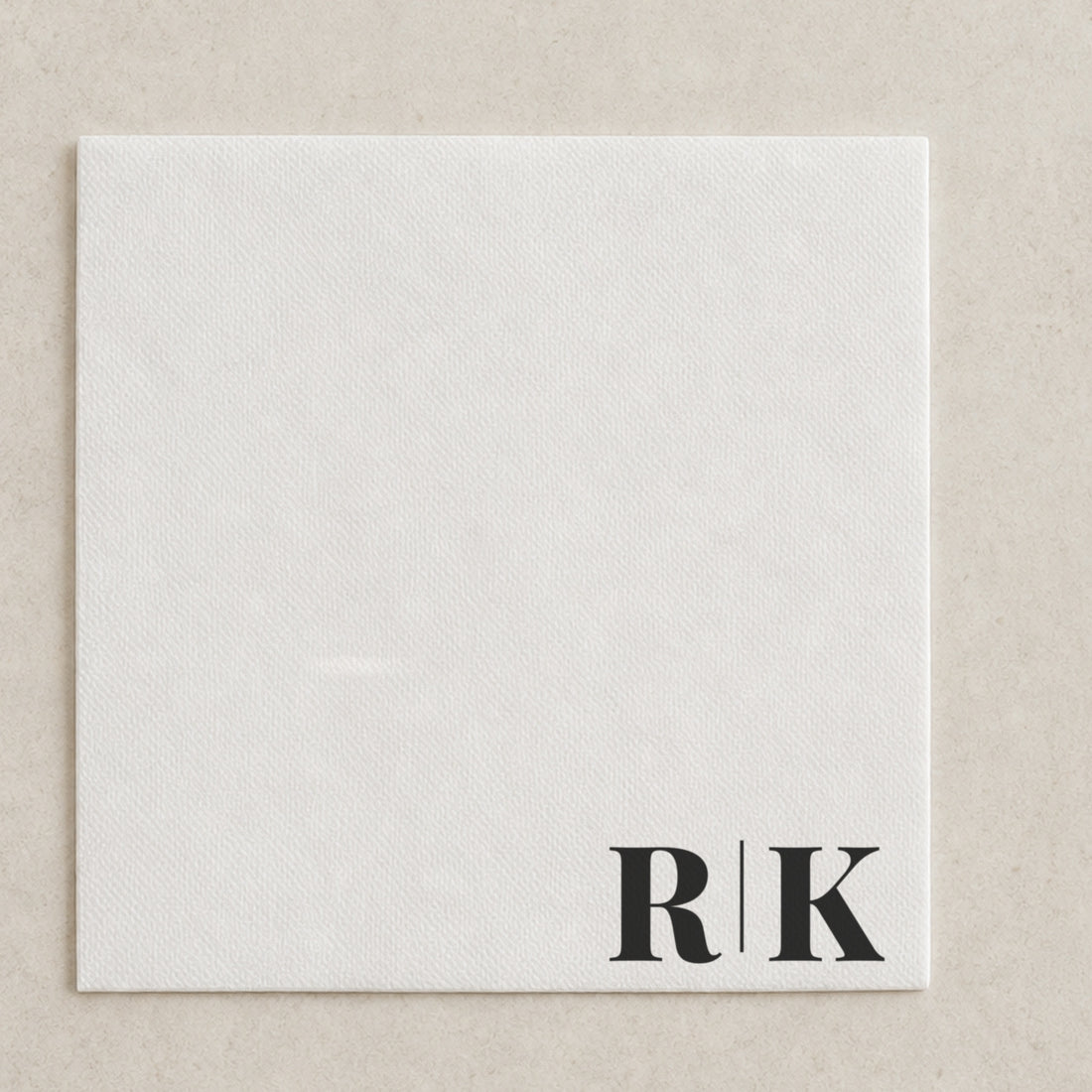 The Juniper cocktail napkin, personalised and printed in Australia