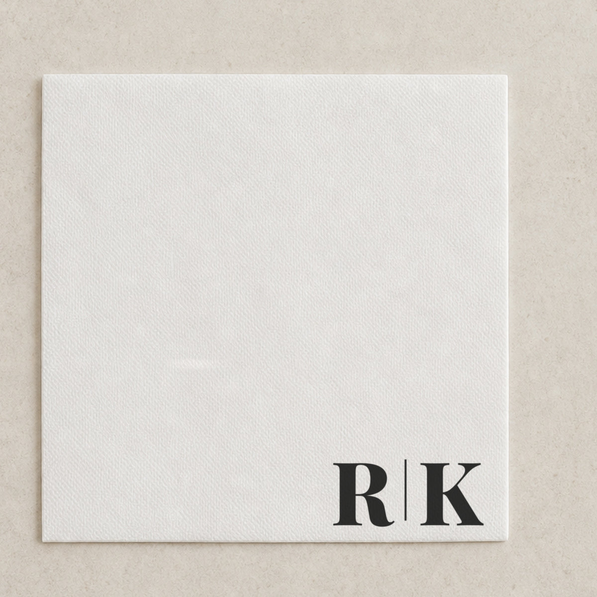 The Juniper cocktail napkin, personalised and printed in Australia