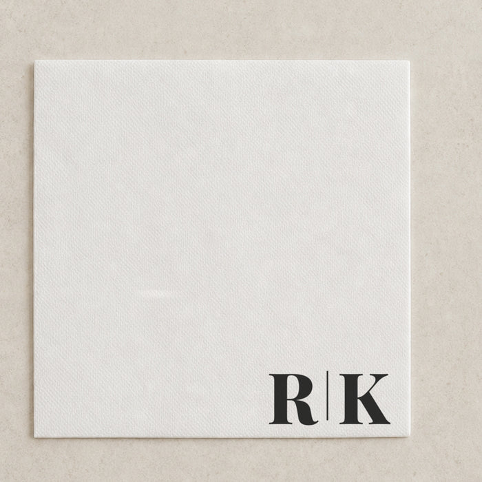 The Juniper cocktail napkin, personalised and printed in Australia