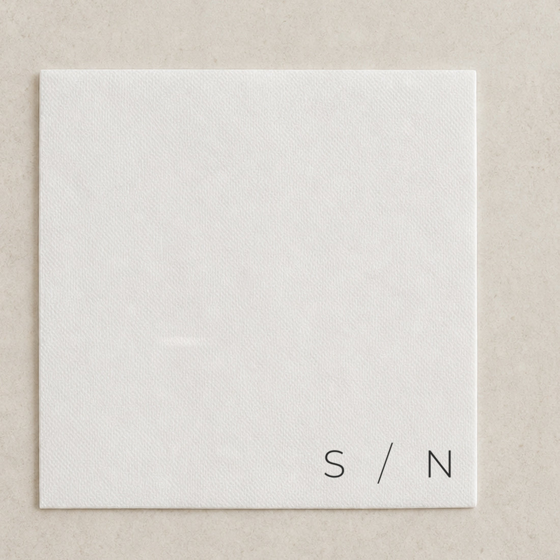 The Slate cocktail napkin, personalised and printed in Australia
