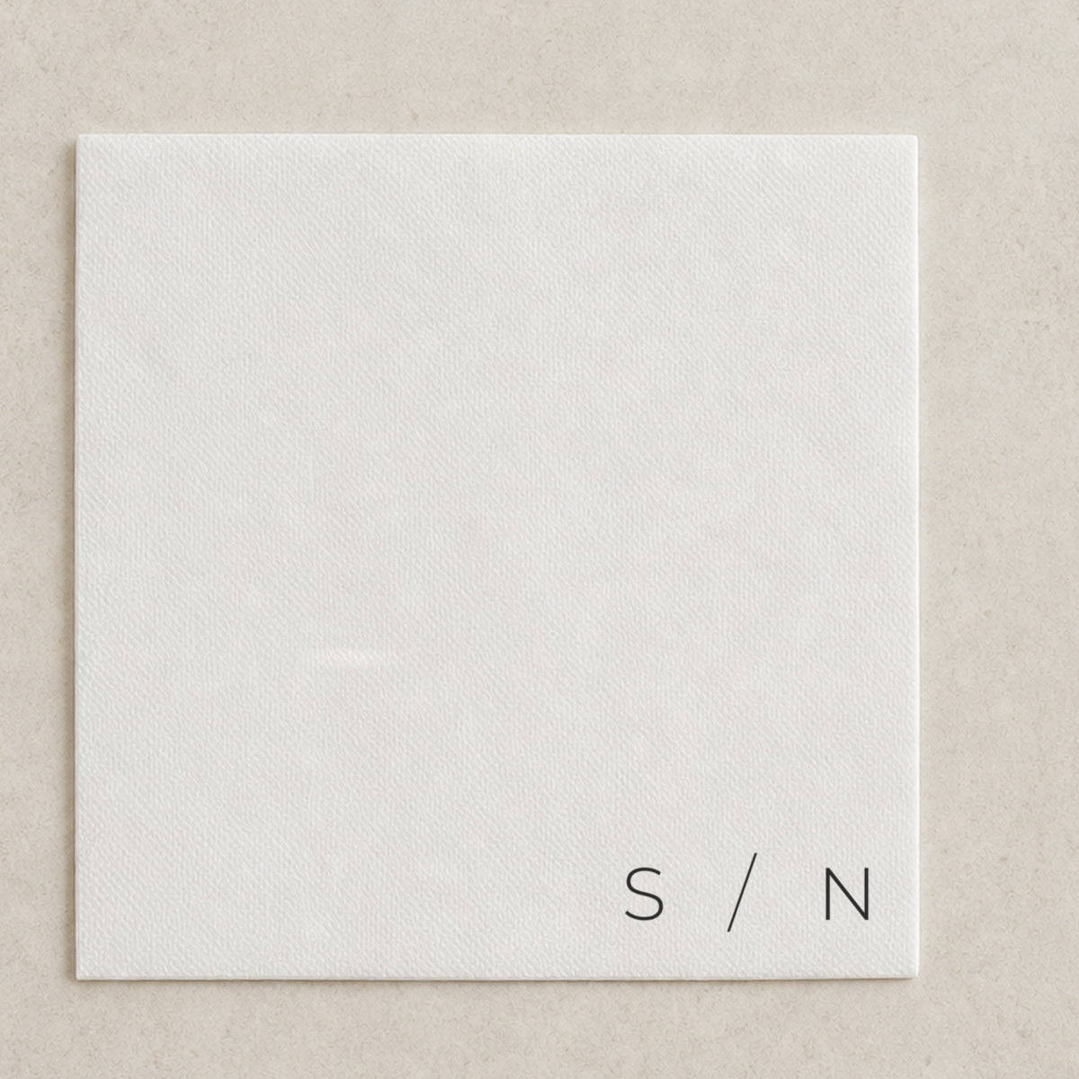 The Slate cocktail napkin, personalised and printed in Australia