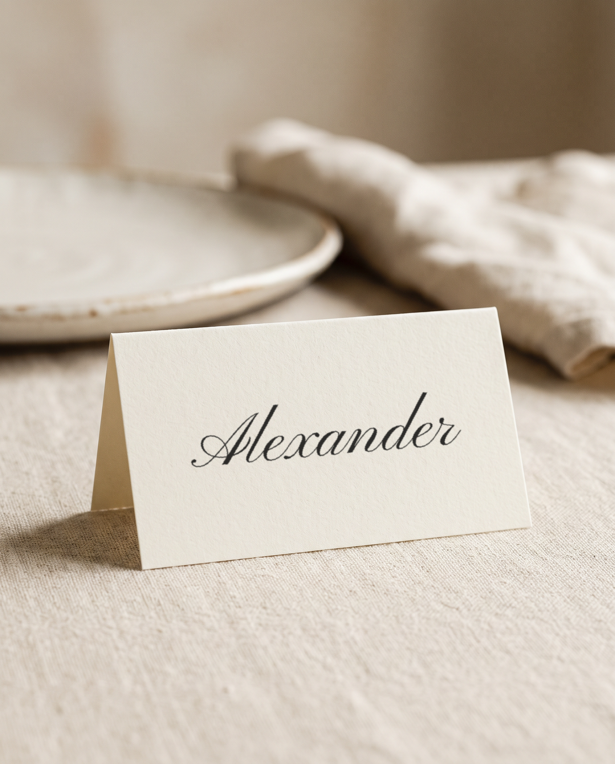 The Sylvie place card, second view