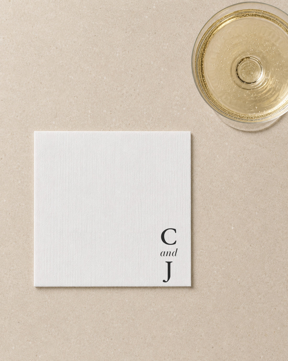 The Almond napkin, close detail