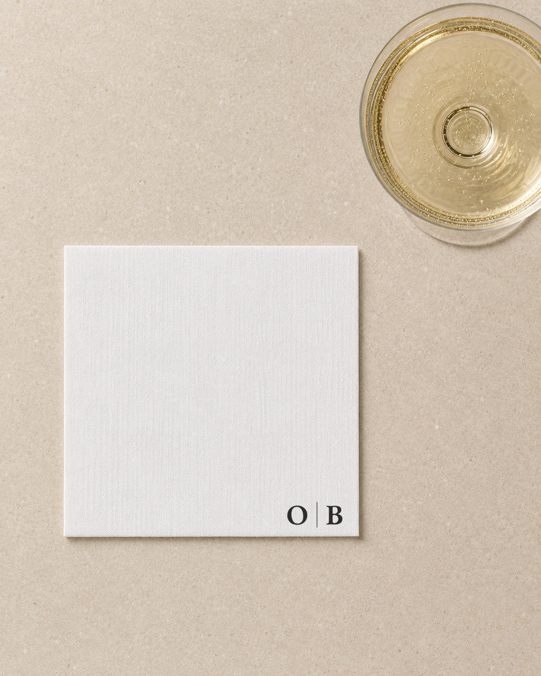 The Column napkin, close detail
