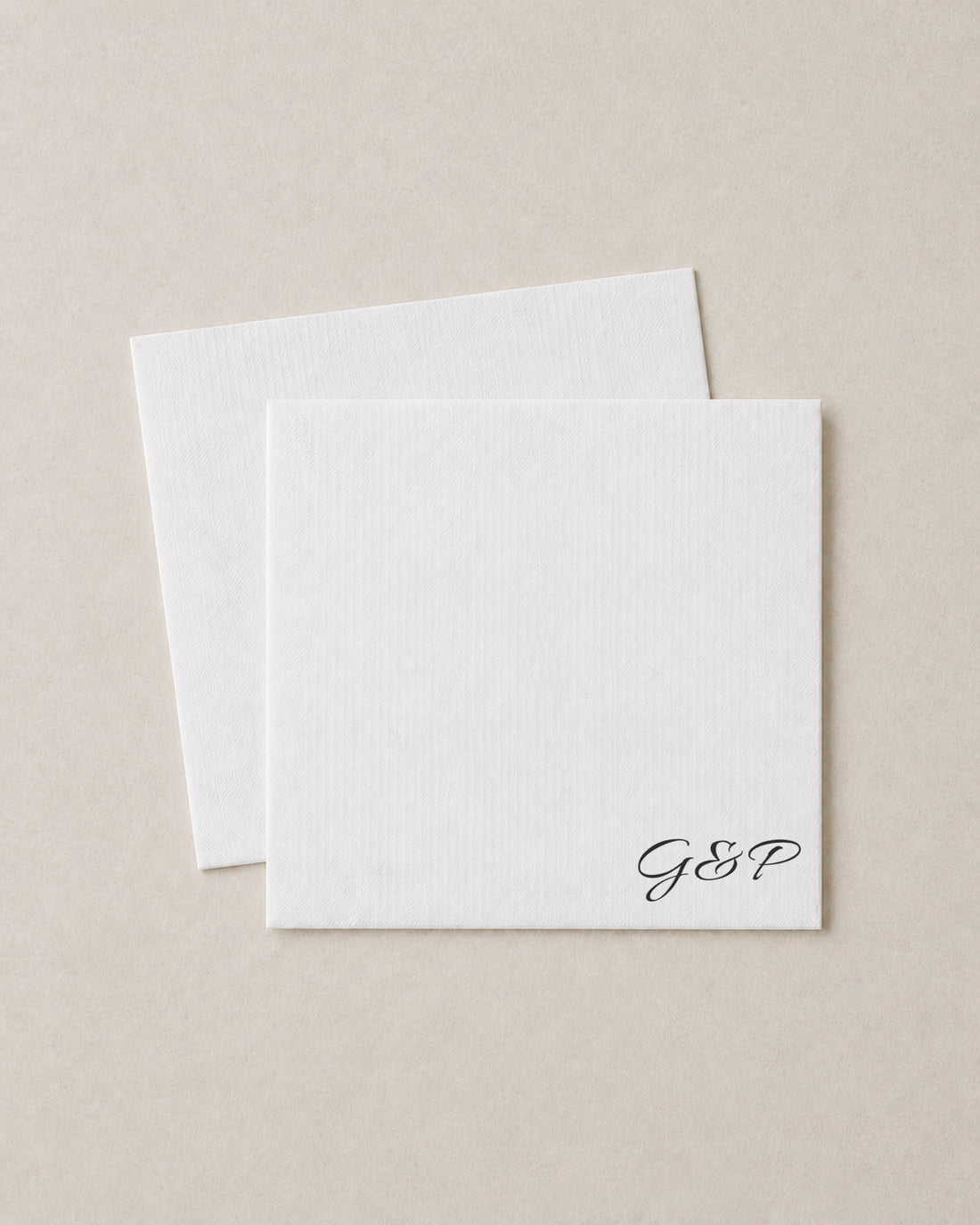 The Delphine napkin, close detail