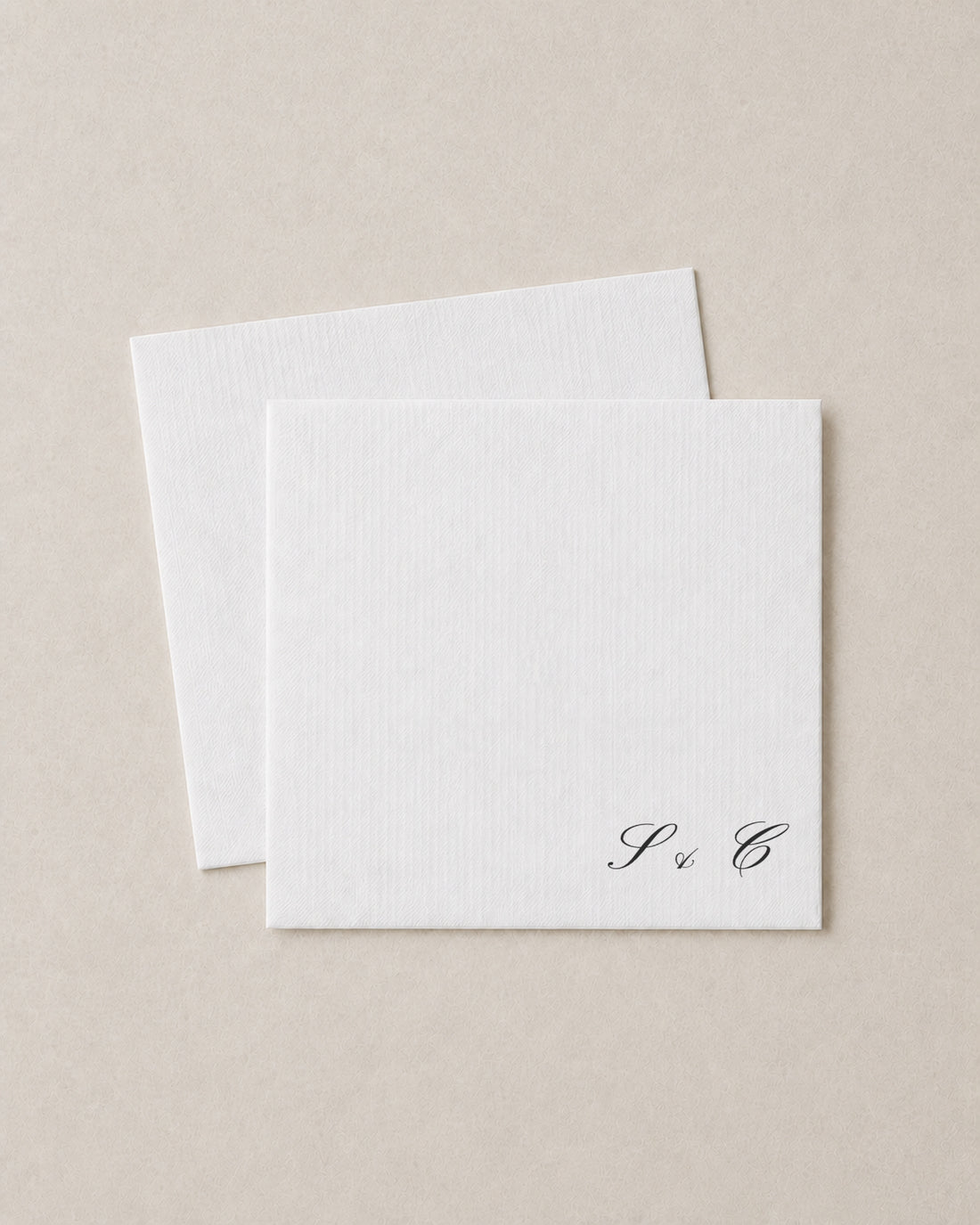 The Cotton napkin, close detail