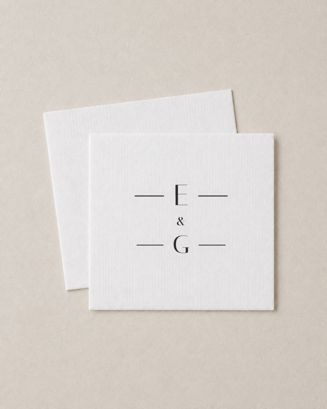 The Laurel napkin, close detail