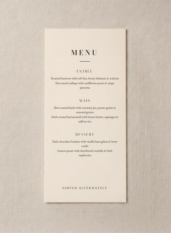 The Mist menu