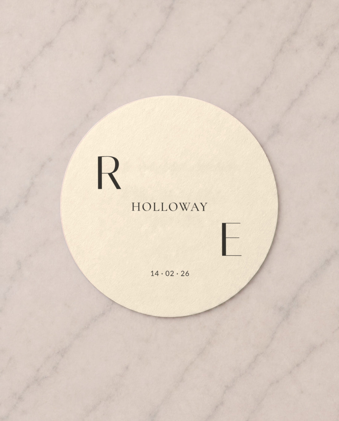 The Emblem personalised coaster, printed in Australia