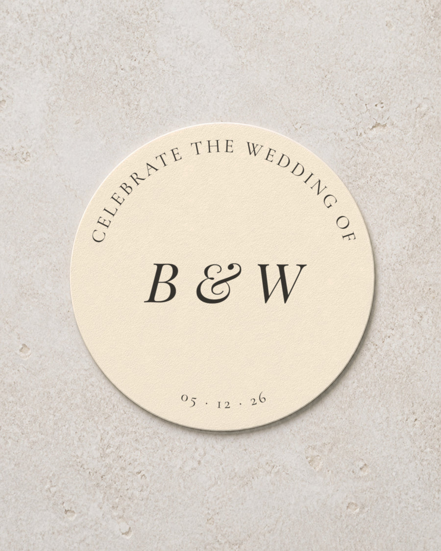 Camellia coaster in Ivory