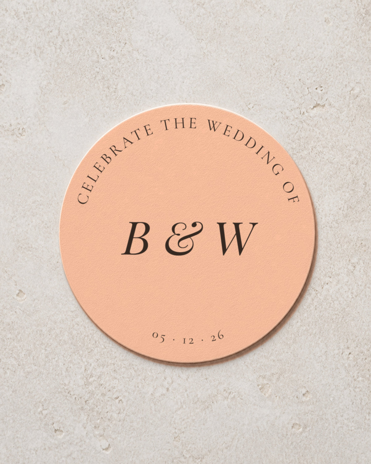 Camellia coaster in Blush