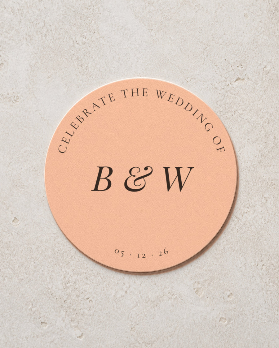 Camellia coaster in Blush