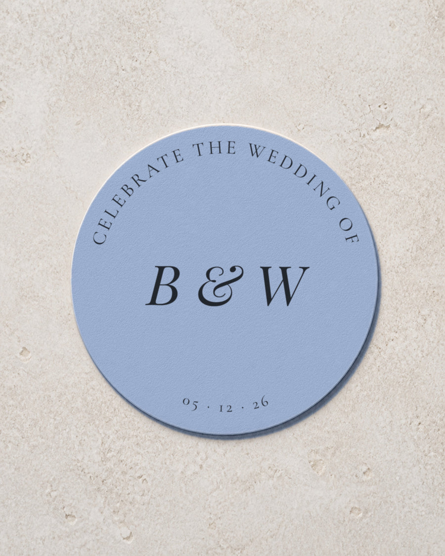 Camellia coaster in Dusty Blue