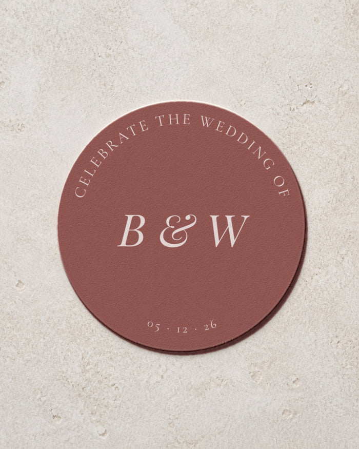 The Camellia personalised coaster, printed in Australia
