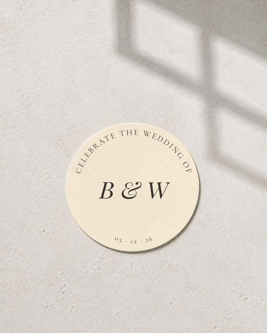 Camellia ivory coaster in window light