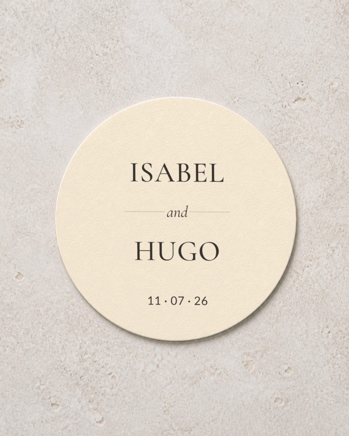 The Constance personalised coaster, printed in Australia