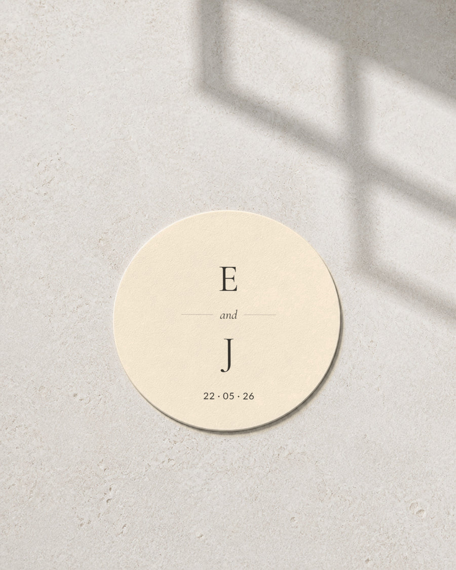 Bay ivory coaster in window light