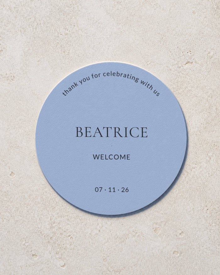 The Nell personalised coaster, printed in Australia