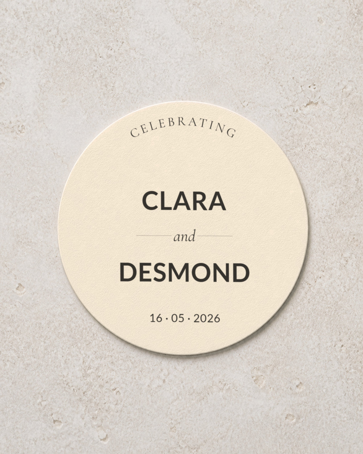 Claret coaster in Ivory