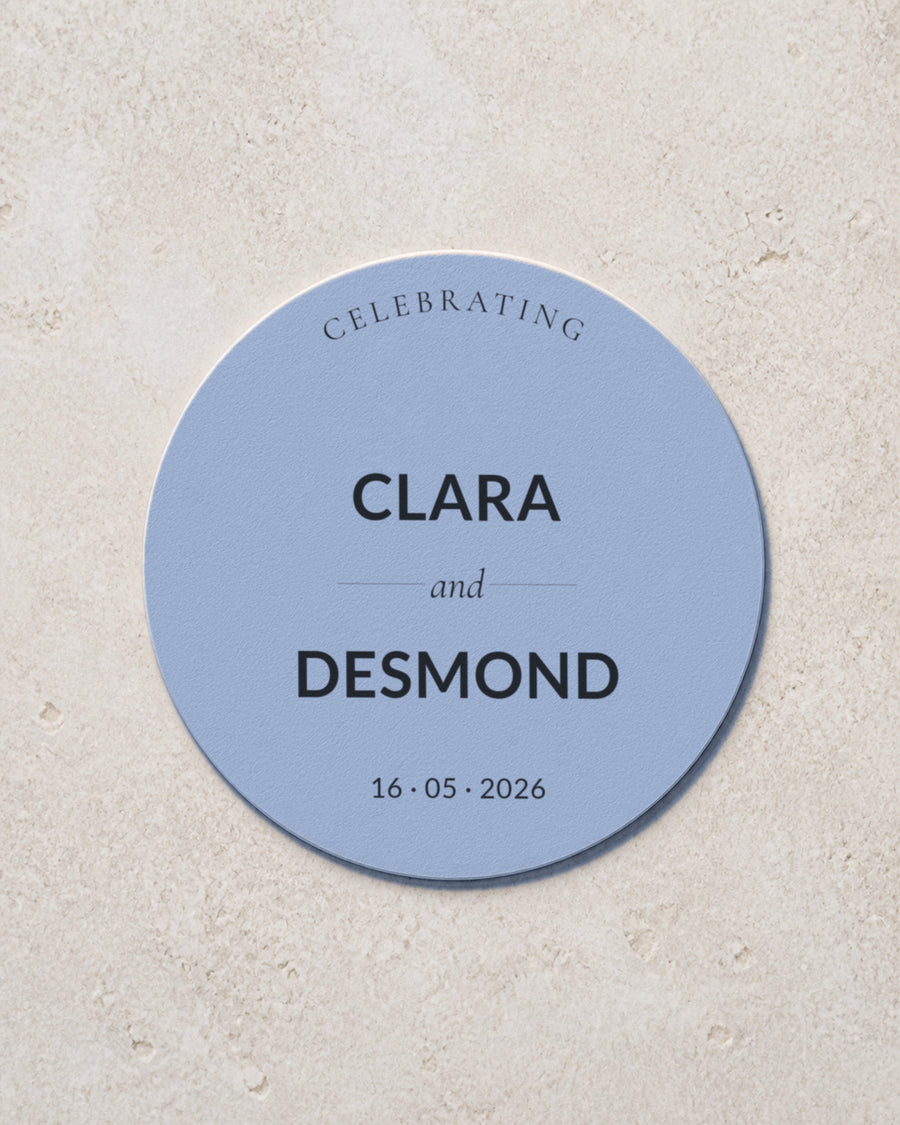 Claret coaster in Dusty Blue