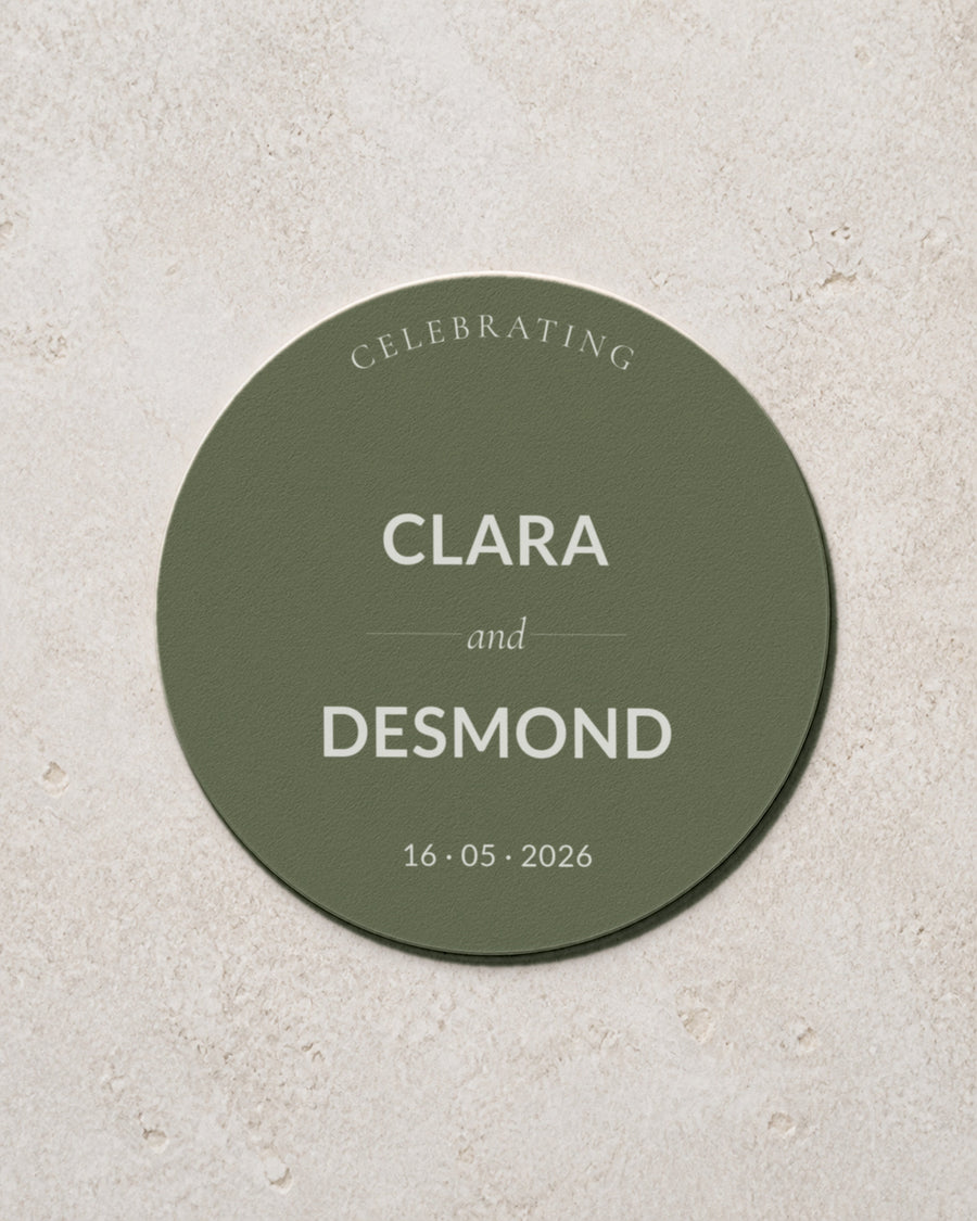The Fenwick personalised coaster, printed in Australia