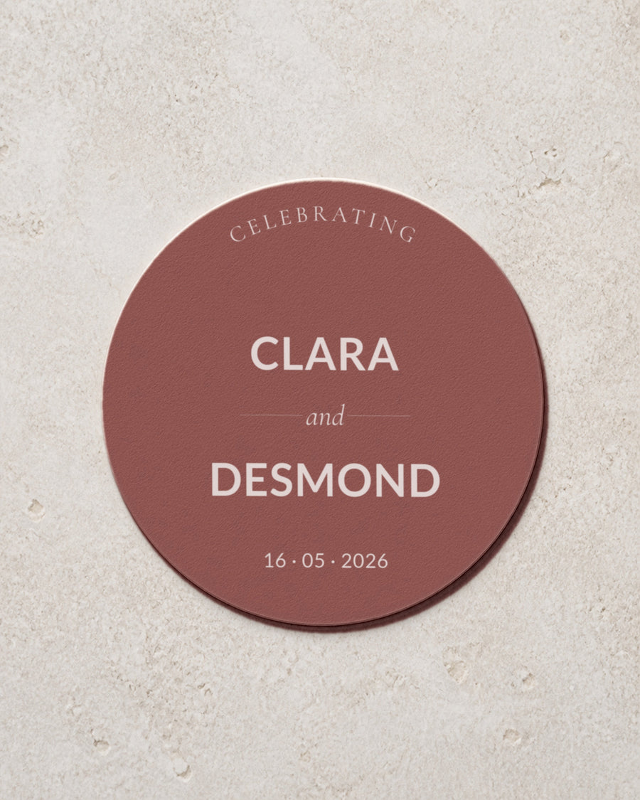 Claret coaster in Burgundy