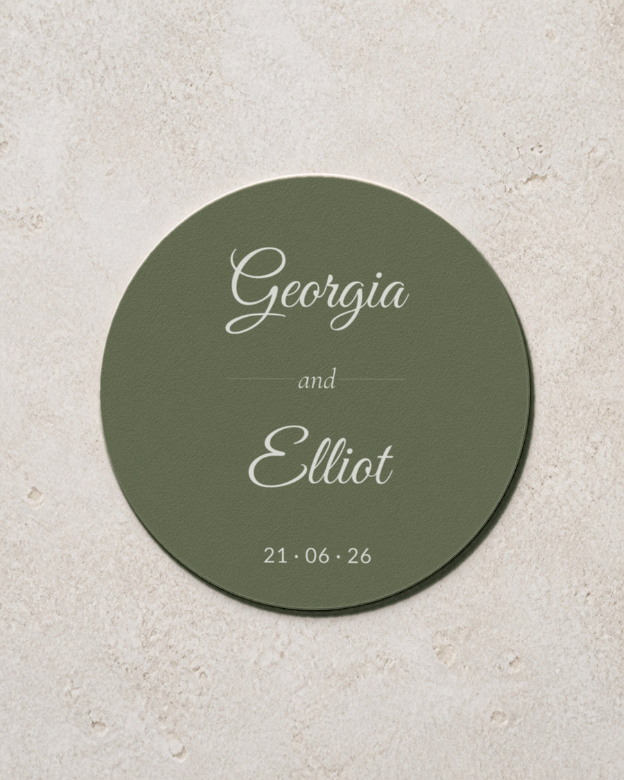 Rosalie coaster in Sage