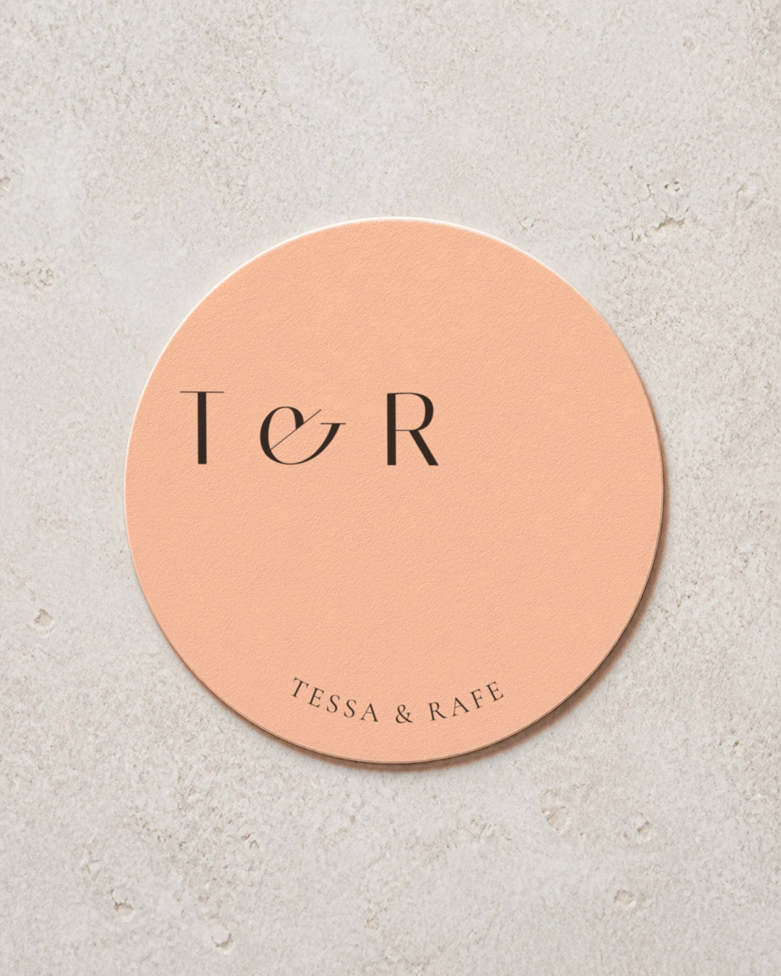 The Sinclair personalised coaster, printed in Australia